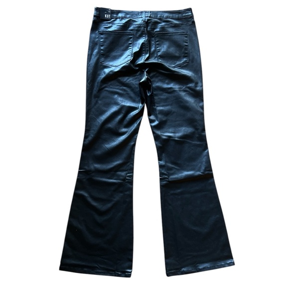 Kut from the Kloth Ana Coated High-Rise Flare NWT Size 16 - Picture 12 of 16